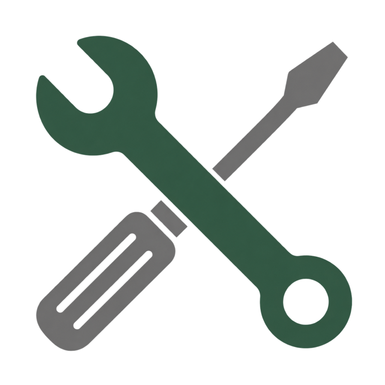 Symbol für technischen Service und Unterstützung vor Ort