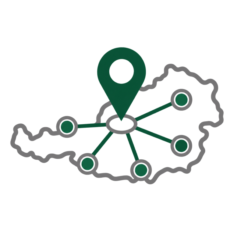 Symbol für technische Gebietsvertretung und regionale Betreuung